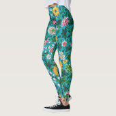 Leggings Ornamental Floral Pattern (Gauche)