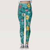 Leggings Ornamental Floral Pattern (Devant)