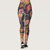 Leggings Ornate Paisley : Élégant Motif sans joint. (Dos)