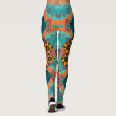 Leggings Orné Est : Décor Vert Luxe. (Dos)