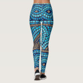 Leggings Ornement de mosaïque grecque (Dos)