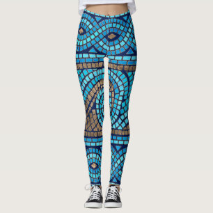 Leggings Ornement de mosaïque grecque