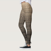 Leggings Ornement ethnique Brown (Gauche)