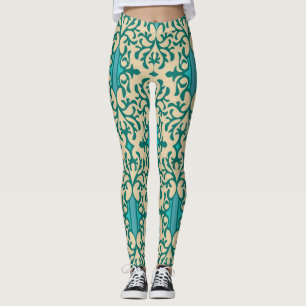Leggings Ornement floral : Moderne à la mode sans couture