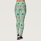 Leggings Ornements de chats sur Motif d'arbre (Dos)