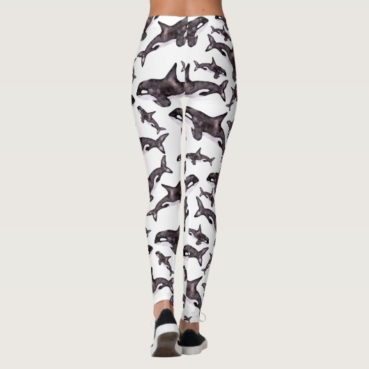 Leggings Orque d'aquarelle (Dos)