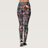 Leggings Os croisés de carlin mauvais à l'os (Dos)