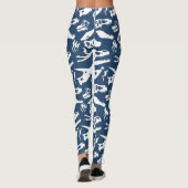 Leggings Os de dinosaures (Bleu) (Dos)