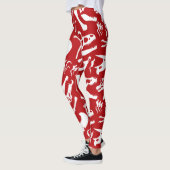 Leggings Os Dinosaures (Rouge) (Gauche)