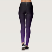 Leggings Où est votre foyer ? Motivation noire pourpre (Dos)
