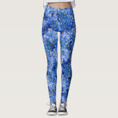Leggings Oublie-moi pas Motif de fleurs (Devant)