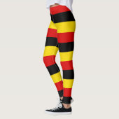 Leggings Ouganda Couleurs du drapeau national Horizontal (Gauche)