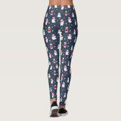 Leggings Ours blancs de Noël lunatique Motif ID850 (Dos)