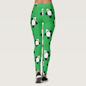 Leggings Ours de panda allongé sur l'herbe (Dos)