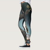 Leggings Ours en gélatine à rouages victoriens Corbeau méca (Gauche)