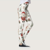 Leggings Ours en peluche de Noël Santa Pattern (1) (Droite)