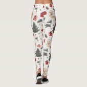 Leggings Ours en peluche de Noël Santa Pattern (1) (Dos)