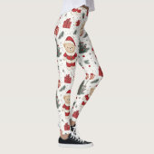 Leggings Ours en peluche de Noël Santa Pattern (1) (Droite)