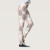 Leggings Ours mignon - Douce forêt de bois pastel (2) (Droite)