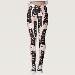 Leggings Ours mignon - Douce forêt de bois pastel (5)