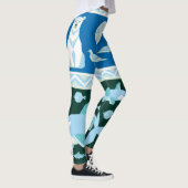 Leggings Ours polaire baleines poissons mouettes motif (Droite)