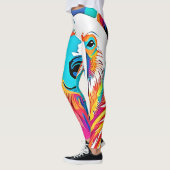 Leggings Ours Tête d'Ours Vibrant (Gauche)