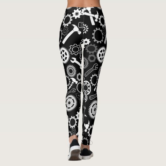 Leggings Outils Motif 01.b Black BG (Dos)