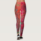 Leggings "Ouverture du pavot" par Paul Buică (Dos)