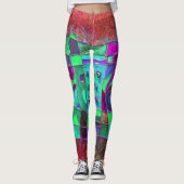 Leggings "Ouverture du pavot" par Paul Buică (Devant)