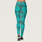 Leggings Ovales à couche turquoise (Dos)