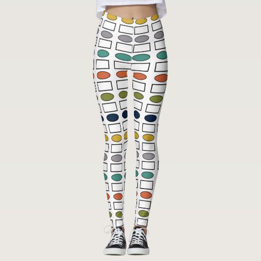 Leggings Ovales et rectangles (Devant)