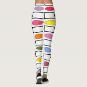 Leggings Ovales et Rectangles - Jardin Fleur (Dos)