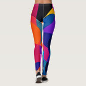 Leggings Overlapping Hues: Abstract Fusion (Dos)