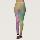 Leggings P9 Art Abstrait Coloré Unique (Dos)