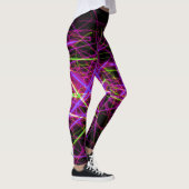 Leggings Paars Roze en Geel (Rechts)