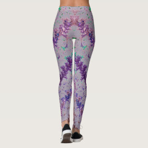 Leggings ~ Paars roze groen ~ Origineel