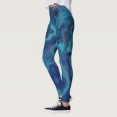 Leggings « Pacifica » – Un portrait de l'océan (Gauche)