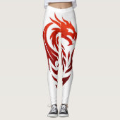 Leggings Pacte du dragon né des flammes  (Devant)