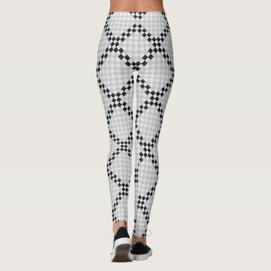 Leggings Pad d'échecs par Kenneth Yoncich (Dos)