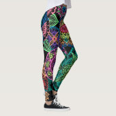 Leggings Page complète Neon Mandalas (Droite)