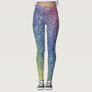 Leggings Paillettes Arc-en-ciel