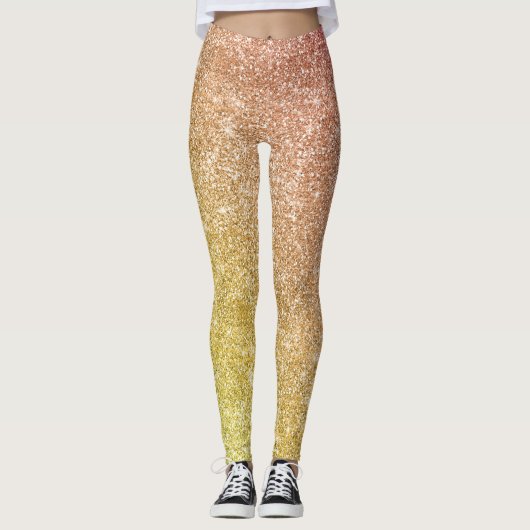 Leggings Paillettes Arc-en-ciel (Devant)