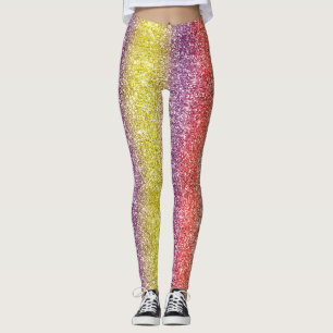 Leggings Paillettes Arc-en-ciel