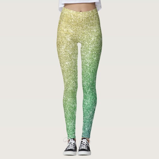 Leggings Paillettes Arc-en-ciel (Devant)