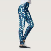 Leggings paillettes bleu brillant (Droite)
