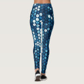 Leggings paillettes bleu brillant (Dos)