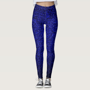 Leggings Paillettes Bleu Marine