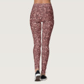 Leggings Paillettes Bourgogne (Dos)