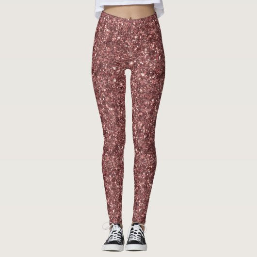 Leggings Paillettes Bourgogne (Devant)