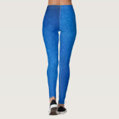Leggings Paillettes de métal bleu (Dos)